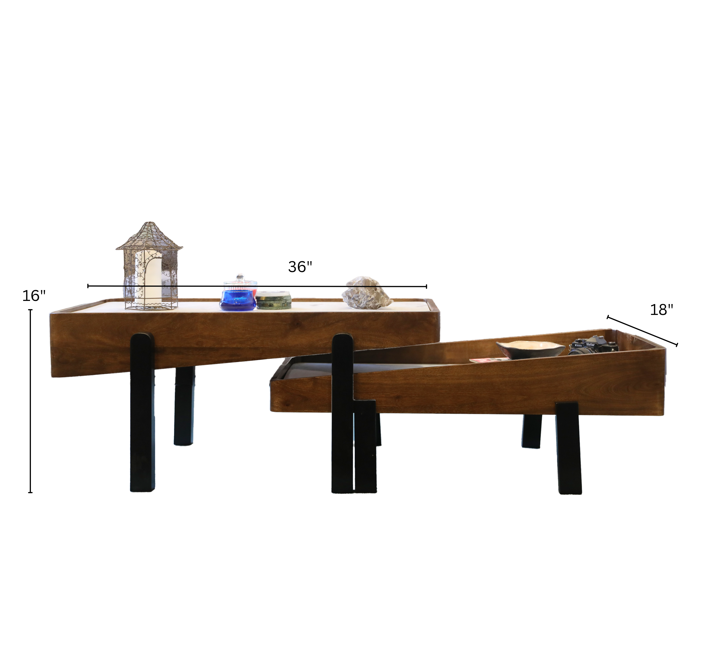 Panache Wooden Nesting Centre Tables