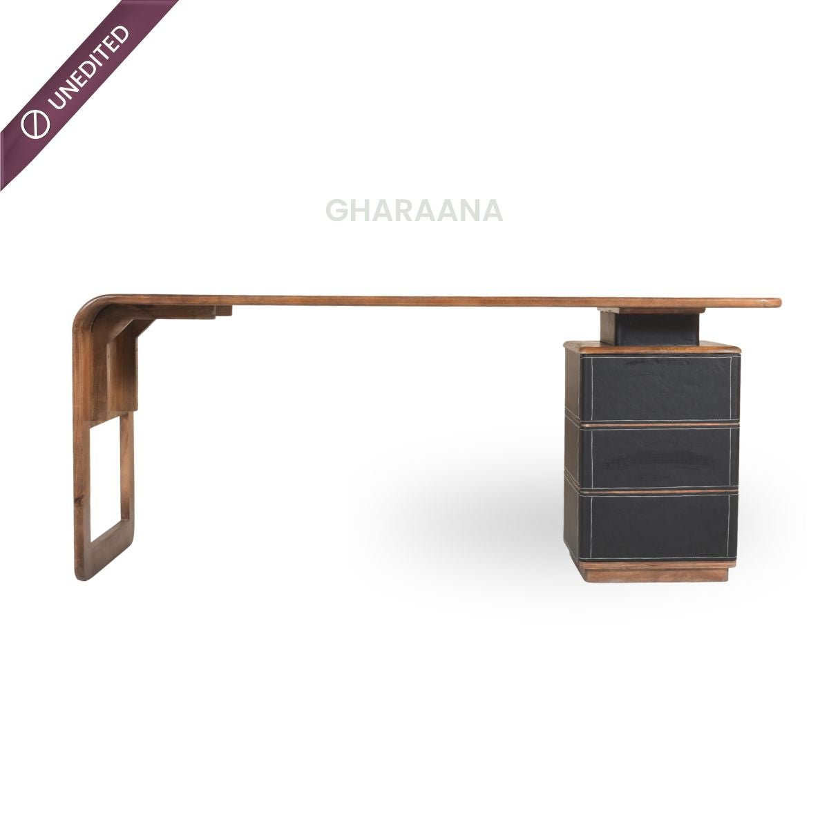 Manor Wooden Home Office Working Desk - Office Desk - Gharaana