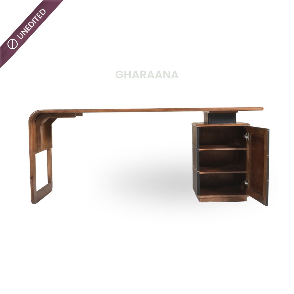 Manor Wooden Home Office Working Desk - Office Desk - Gharaana