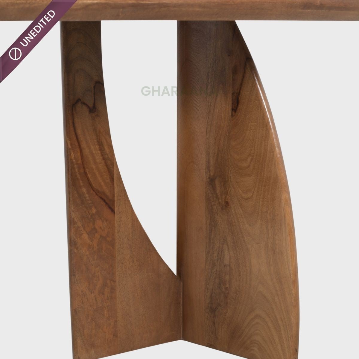 Crescent Wooden Dining Table Set - Dining Set - Gharaana