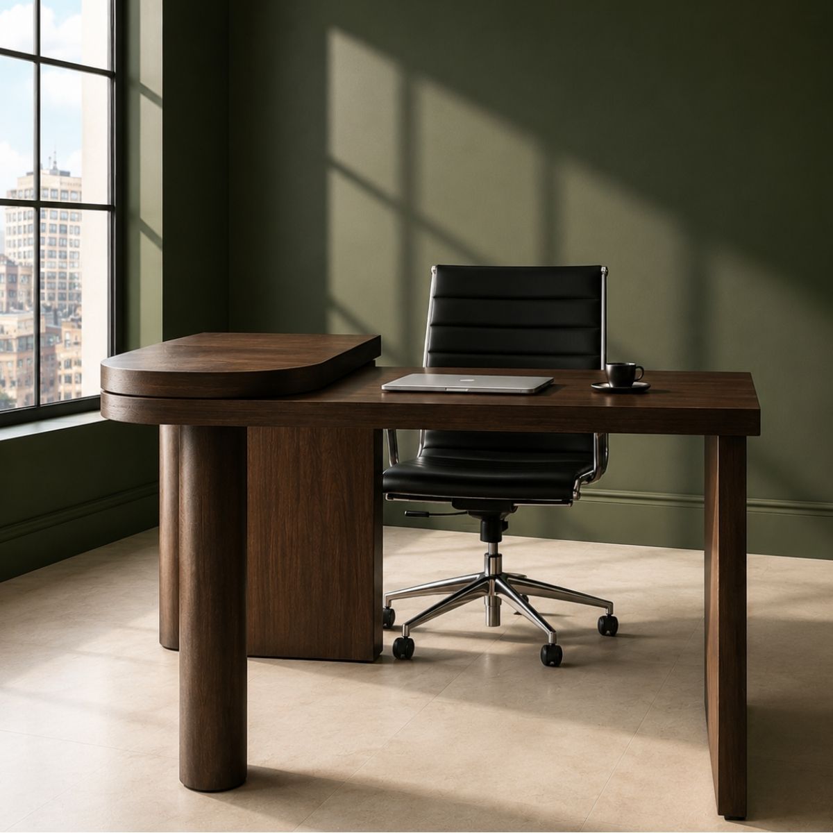 Prime Wooden Workstation Desk - Office Desk - Gharaana