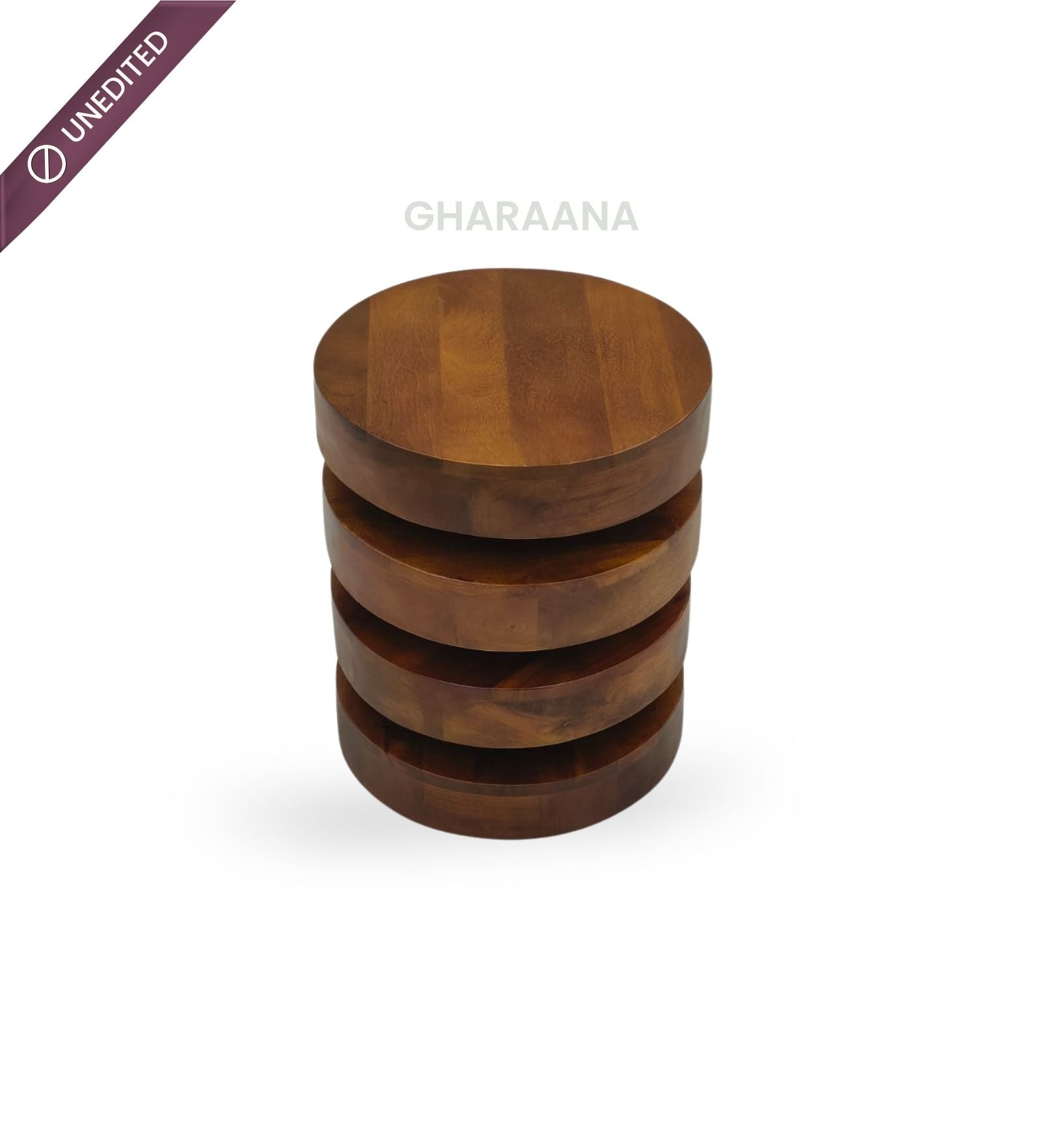 Tulum Wooden Side Table - Side Tables - Gharaana