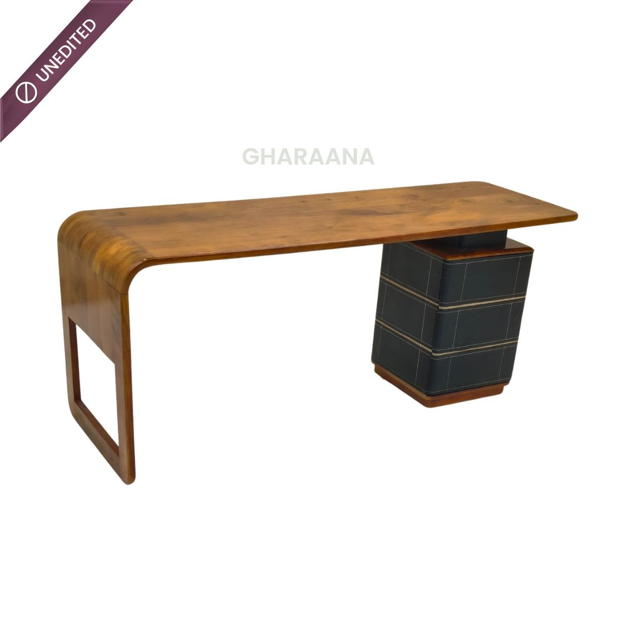 Manor Wooden Home Office Working Desk - Office Desk - Gharaana