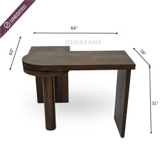 Prime Wooden Workstation Desk - Office Desk - Gharaana