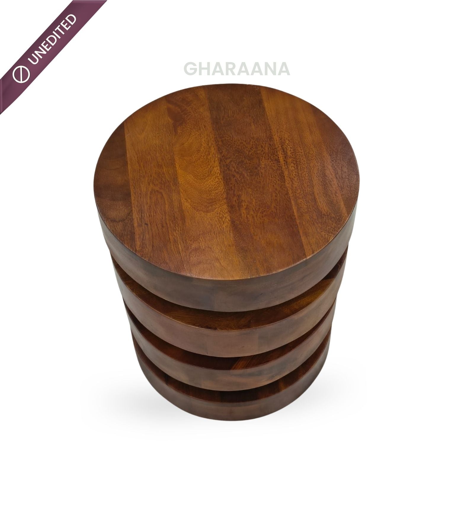 Tulum Wooden Side Table - Side Tables - Gharaana
