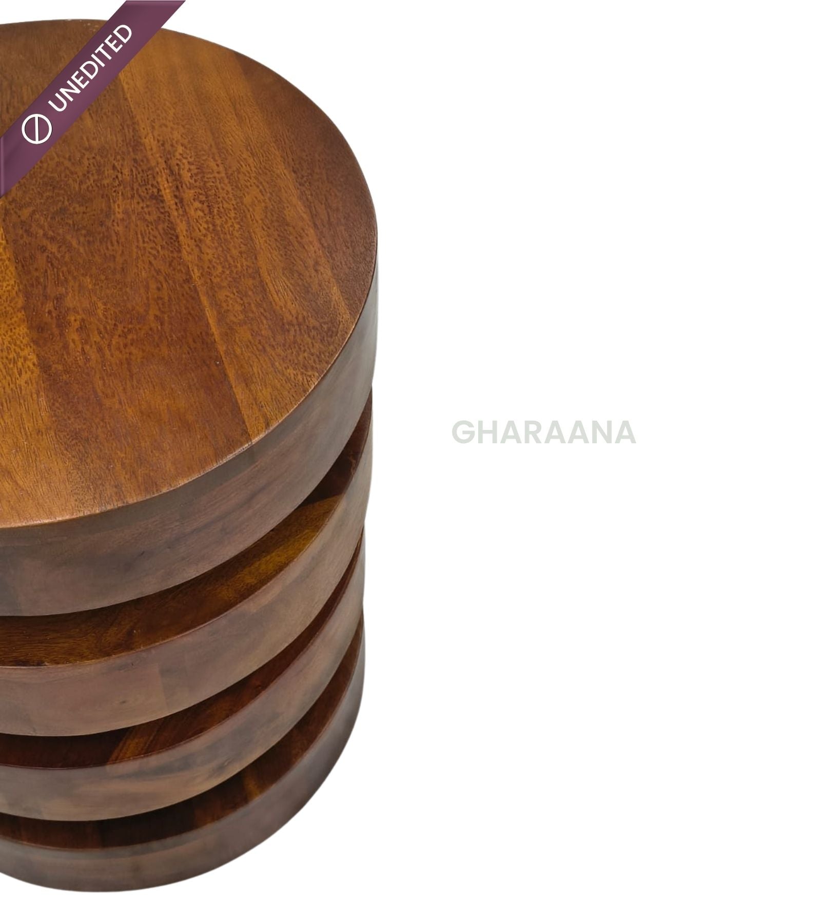 Tulum Wooden Side Table - Side Tables - Gharaana