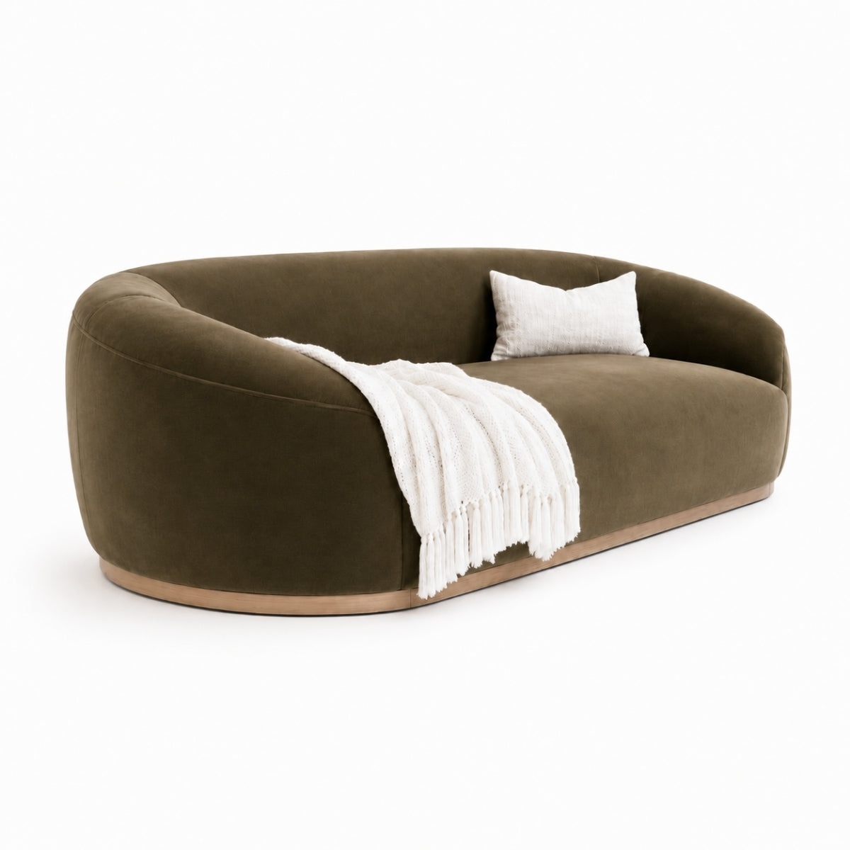 Mira Wooden Upholstered Sofa
