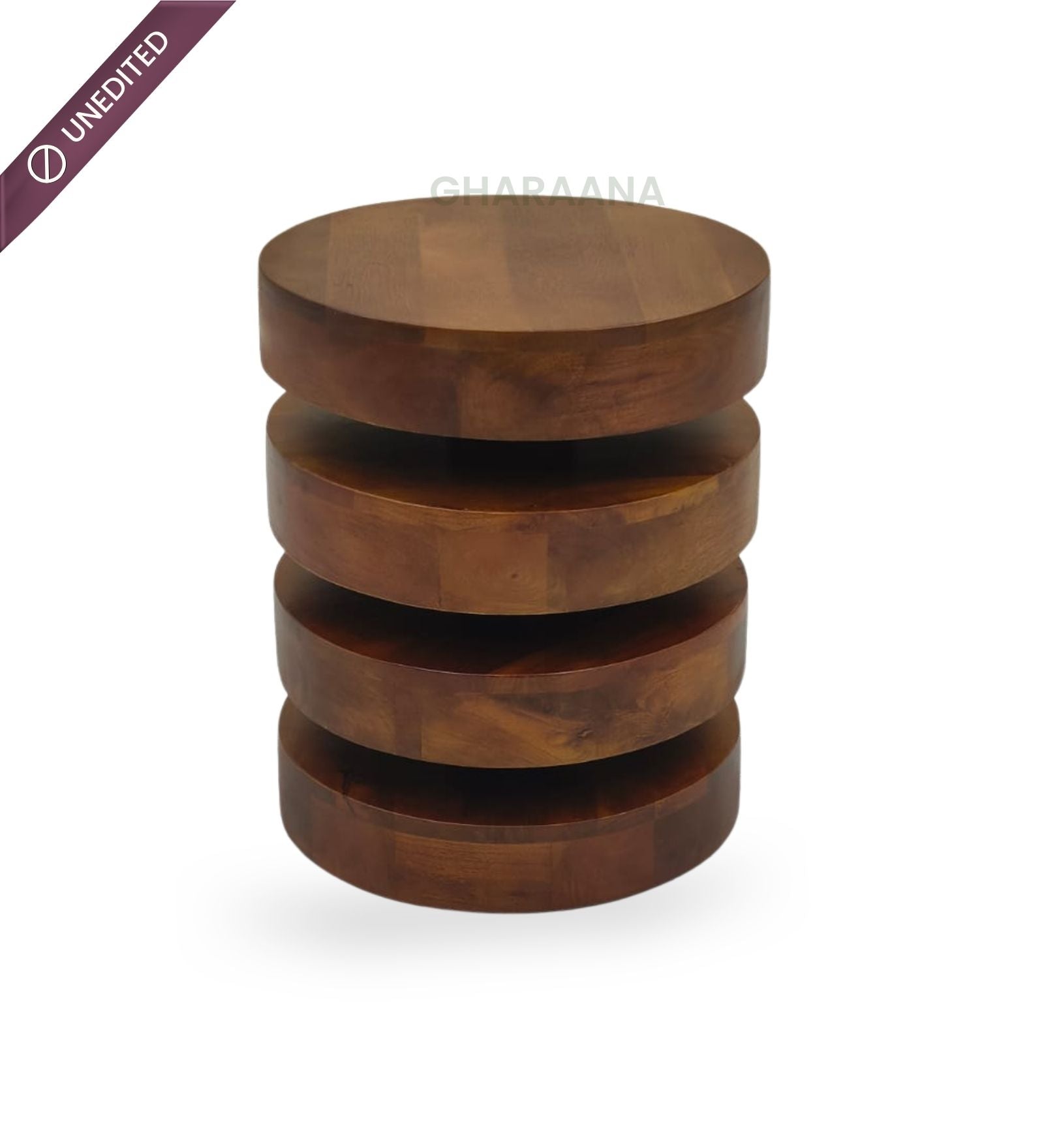 Tulum Wooden Side Table - Side Tables - Gharaana