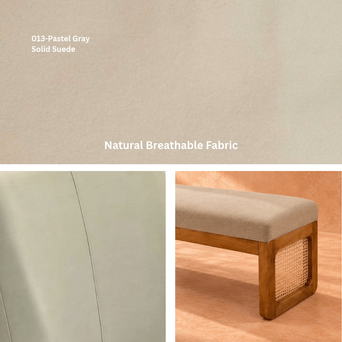 Harmony Plush Wooden Bench - Dining Chairs - Gharaana