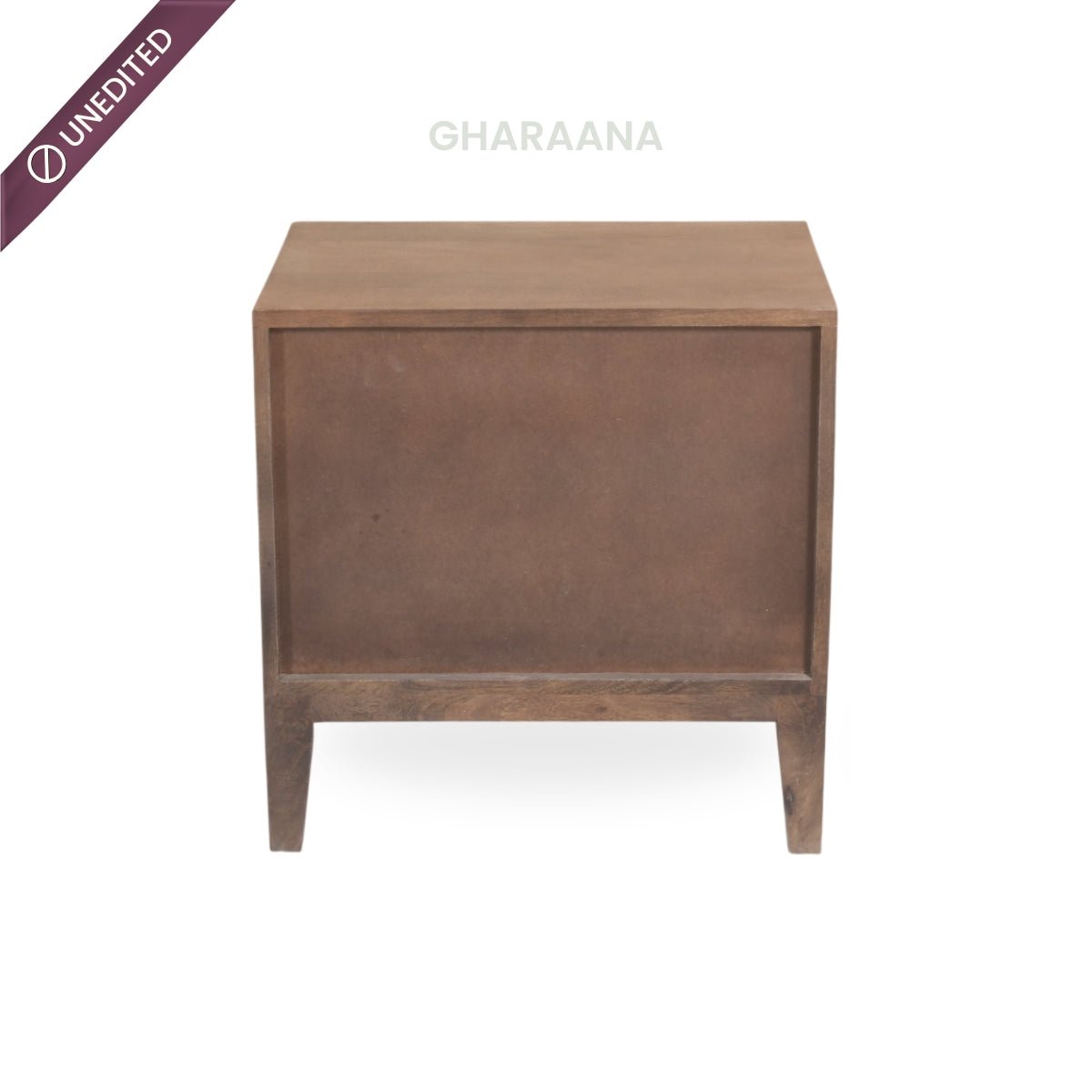 Isha 100% Solid Wood Bed with Bedside Tables - Beds - Gharaana