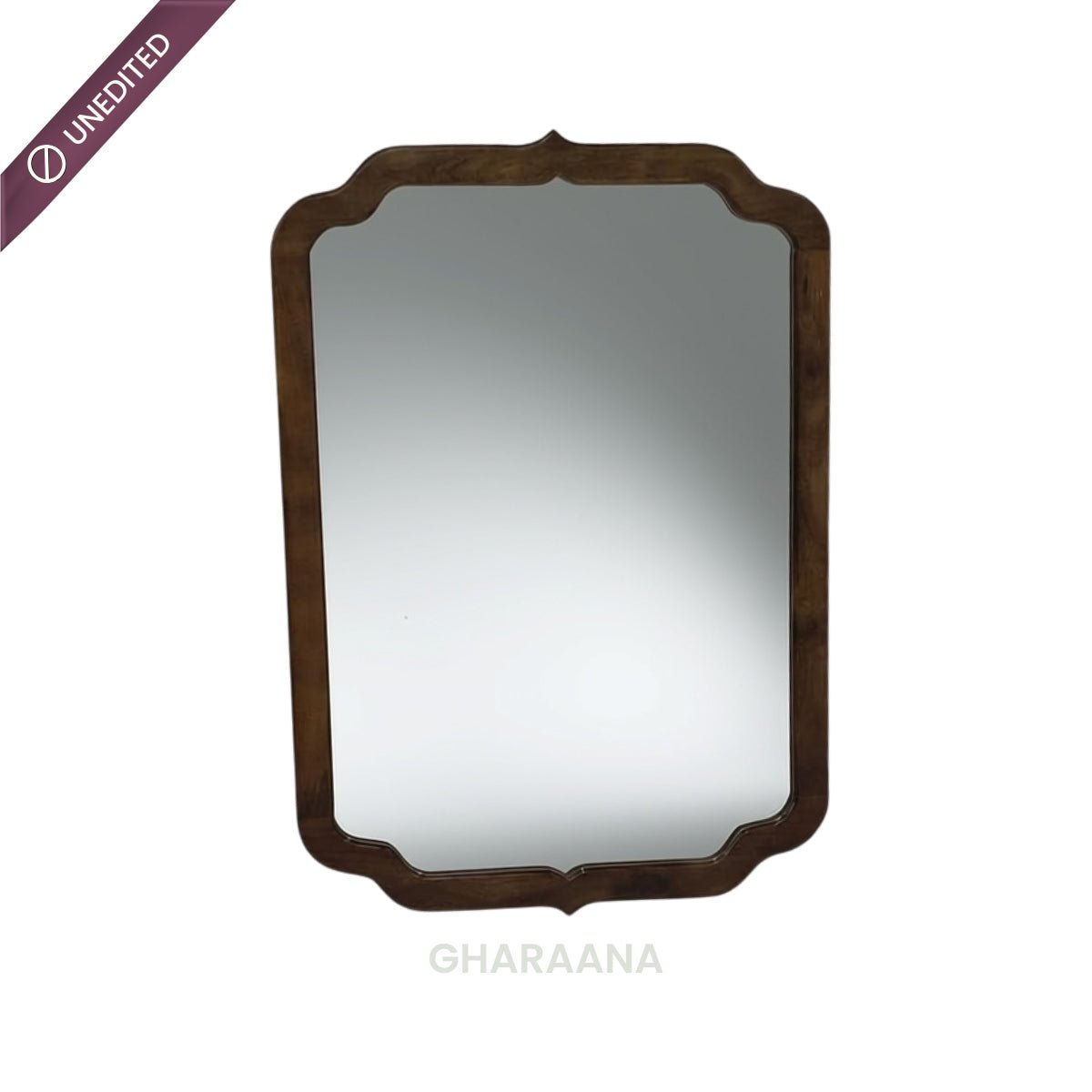 Pedro 40" Wooden Wall Mirror - Mirrors - Gharaana