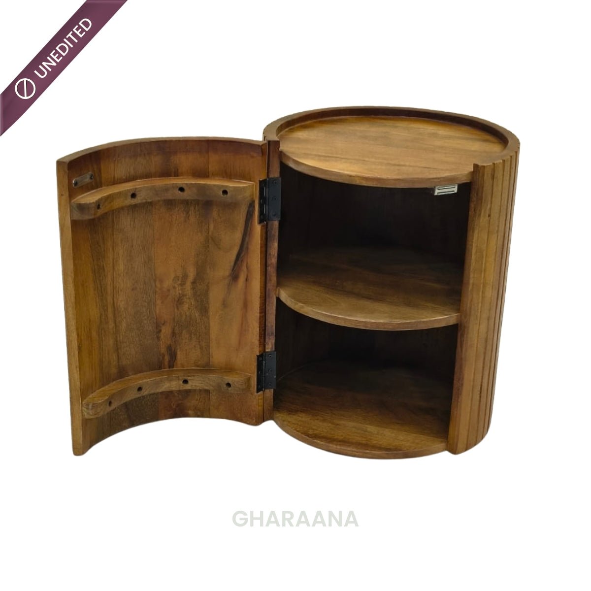 Sloan Wooden Side Table - Side Tables - Gharaana