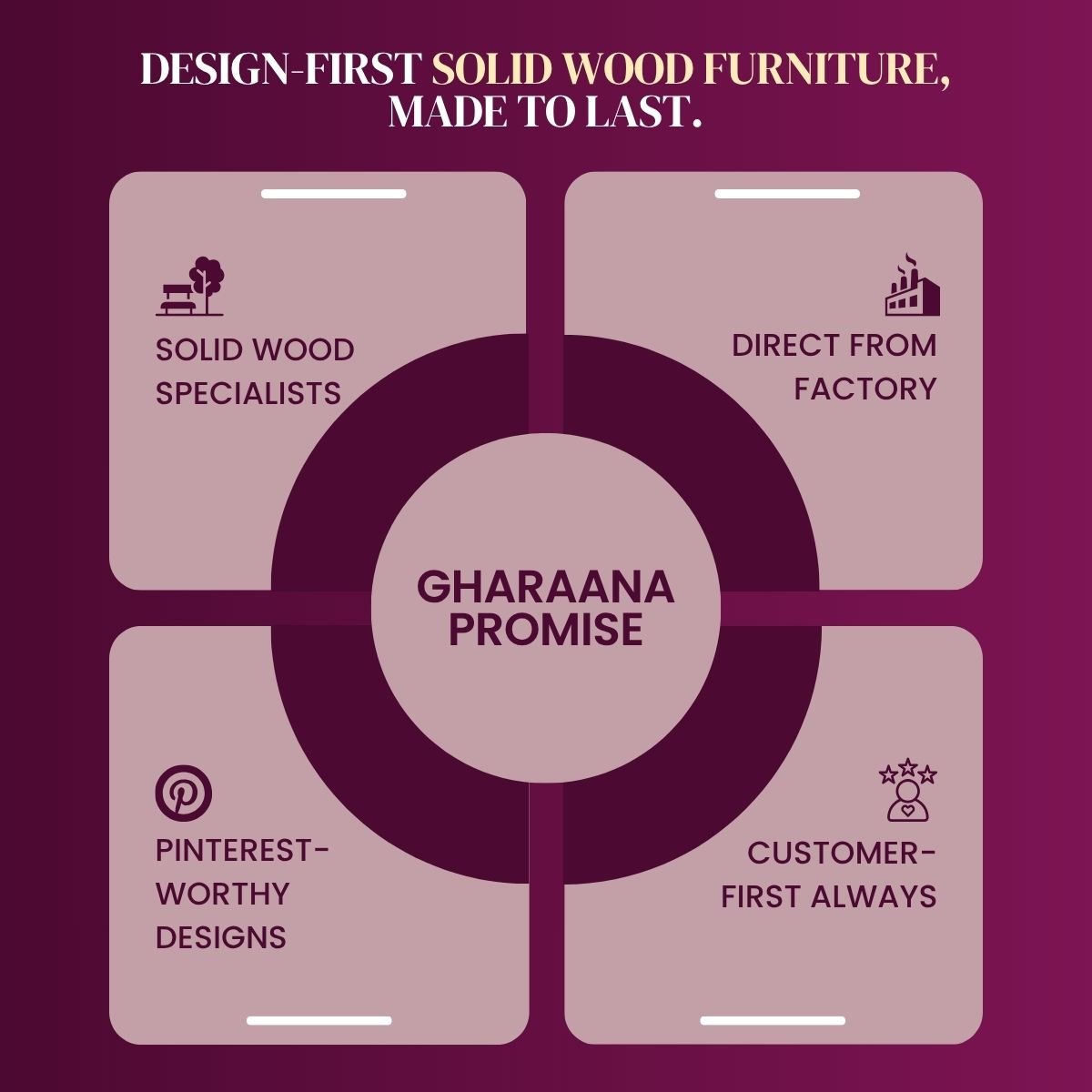 Vaayu Wooden Side Table - Side Tables - Gharaana