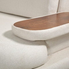 Monarch Wooden Upholstered L-Shaped Sofa Set (Left Aligment) - Sofas - Gharaana