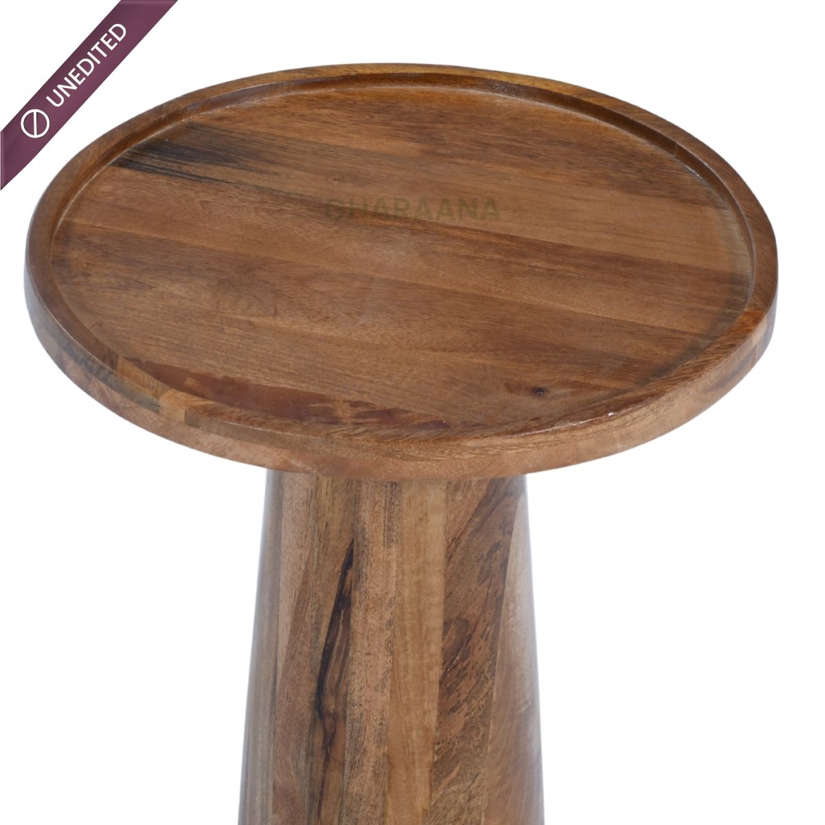 Spectra Wooden Side Table - Side Tables - Gharaana