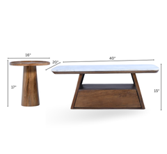 Spectra Wooden Nesting Centre Tables