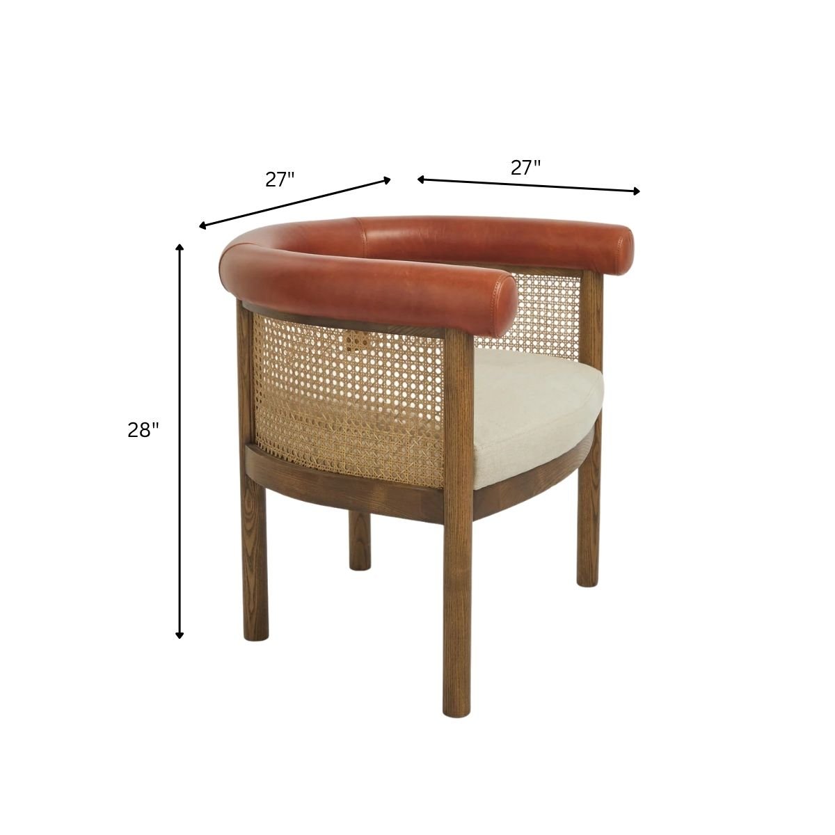Maria Wooden Plush Armchair - Armchairs - Gharaana