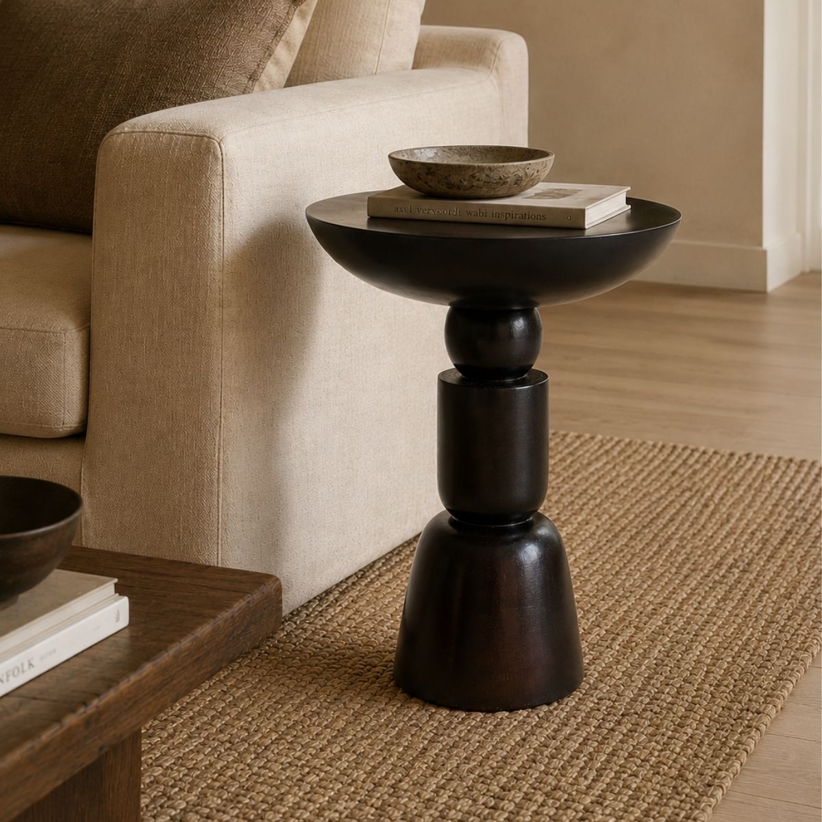 Somany Wooden Side Table - Side Tables - Gharaana