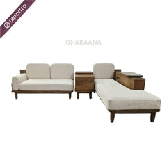 Cara Custom Wooden Upholstered Sofa & Daybed - Sofas - Gharaana