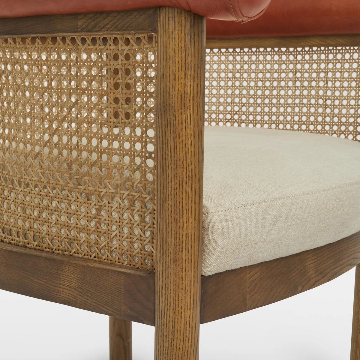 Maria Wooden Plush Armchair - Armchairs - Gharaana