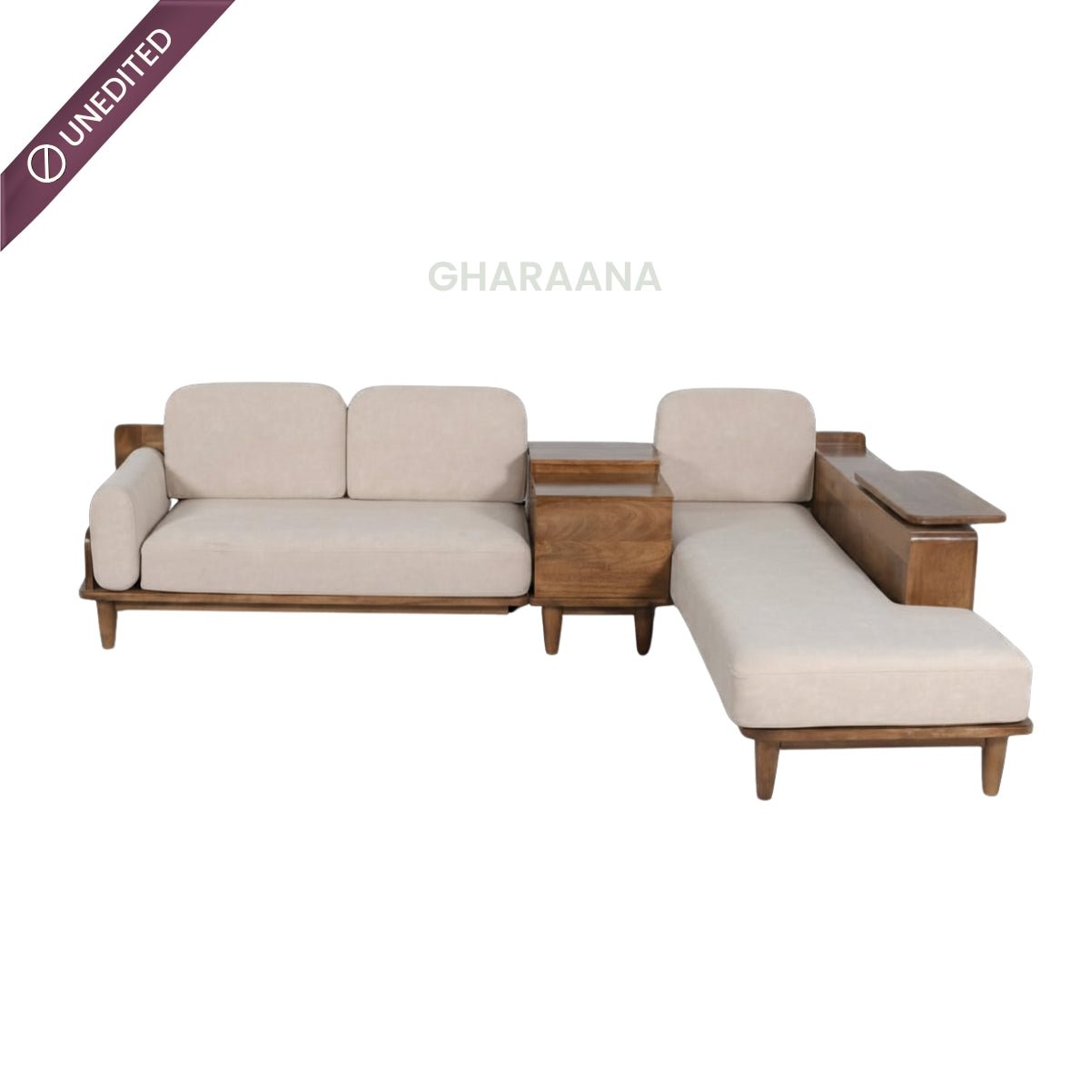 Cara Custom Wooden Upholstered Sofa & Daybed - Sofas - Gharaana