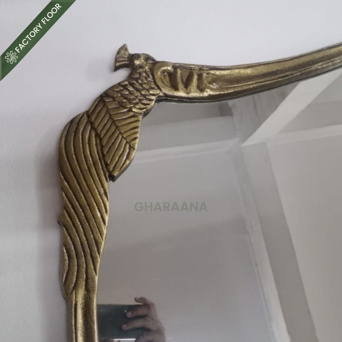 Imbibe Hand-casted Wall Mirror - Mirrors - Gharaana