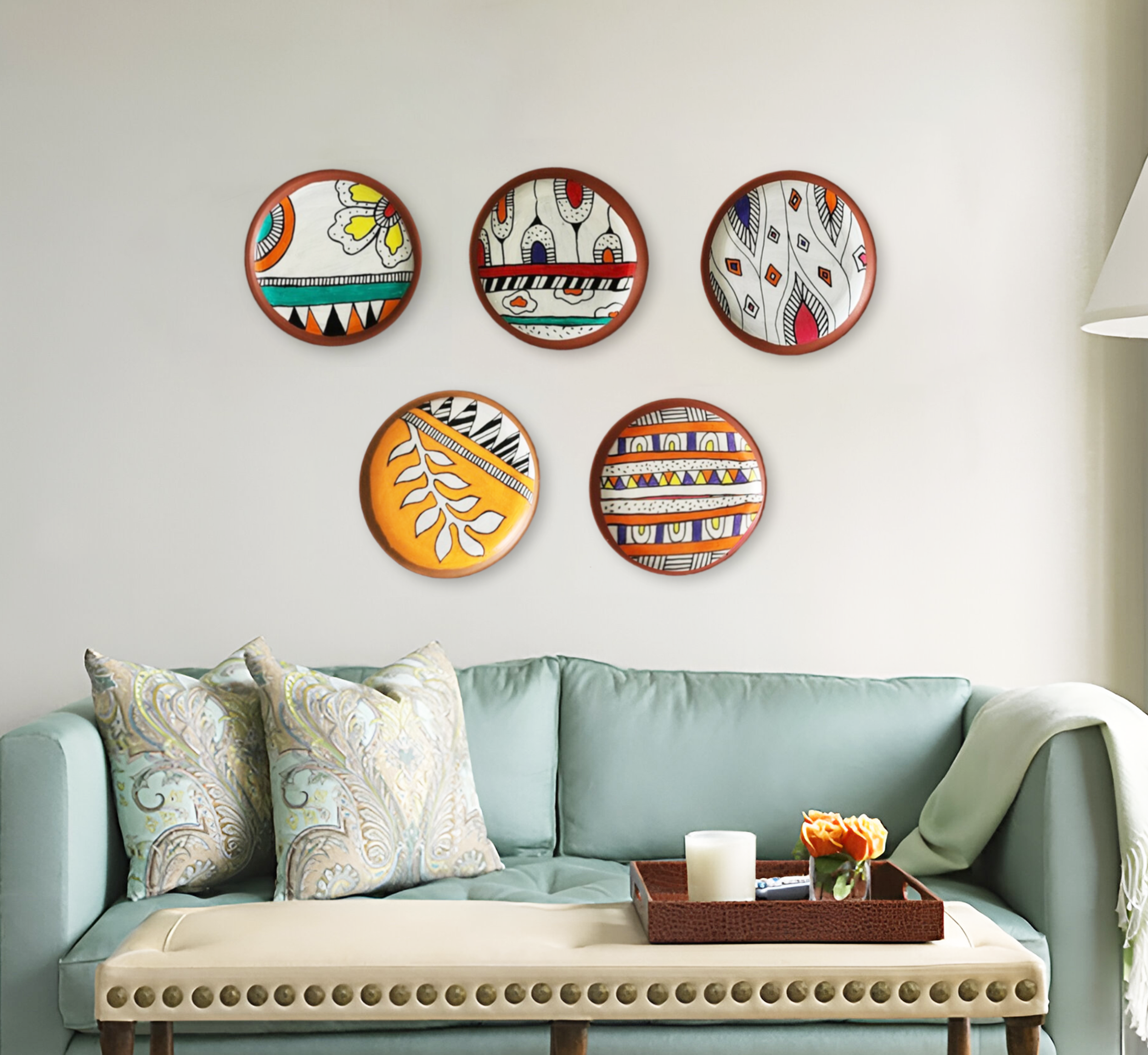 Kala Pack of 5 Wall Plates