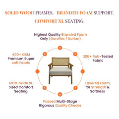 Athiya Plush Armchair - Armchairs - Gharaana
