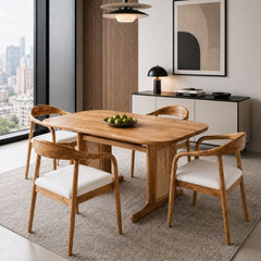 Harmony Wooden Dining Table Set - Dining Set - Gharaana