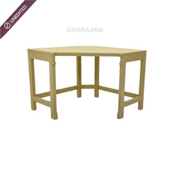 Arc Wooden Workstation Desk - Office Desk - Gharaana