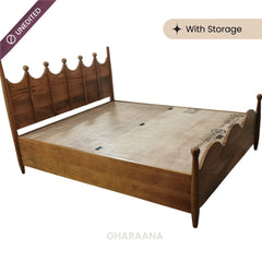 Lavanya 100% Solid Wood Bed - Beds - Gharaana