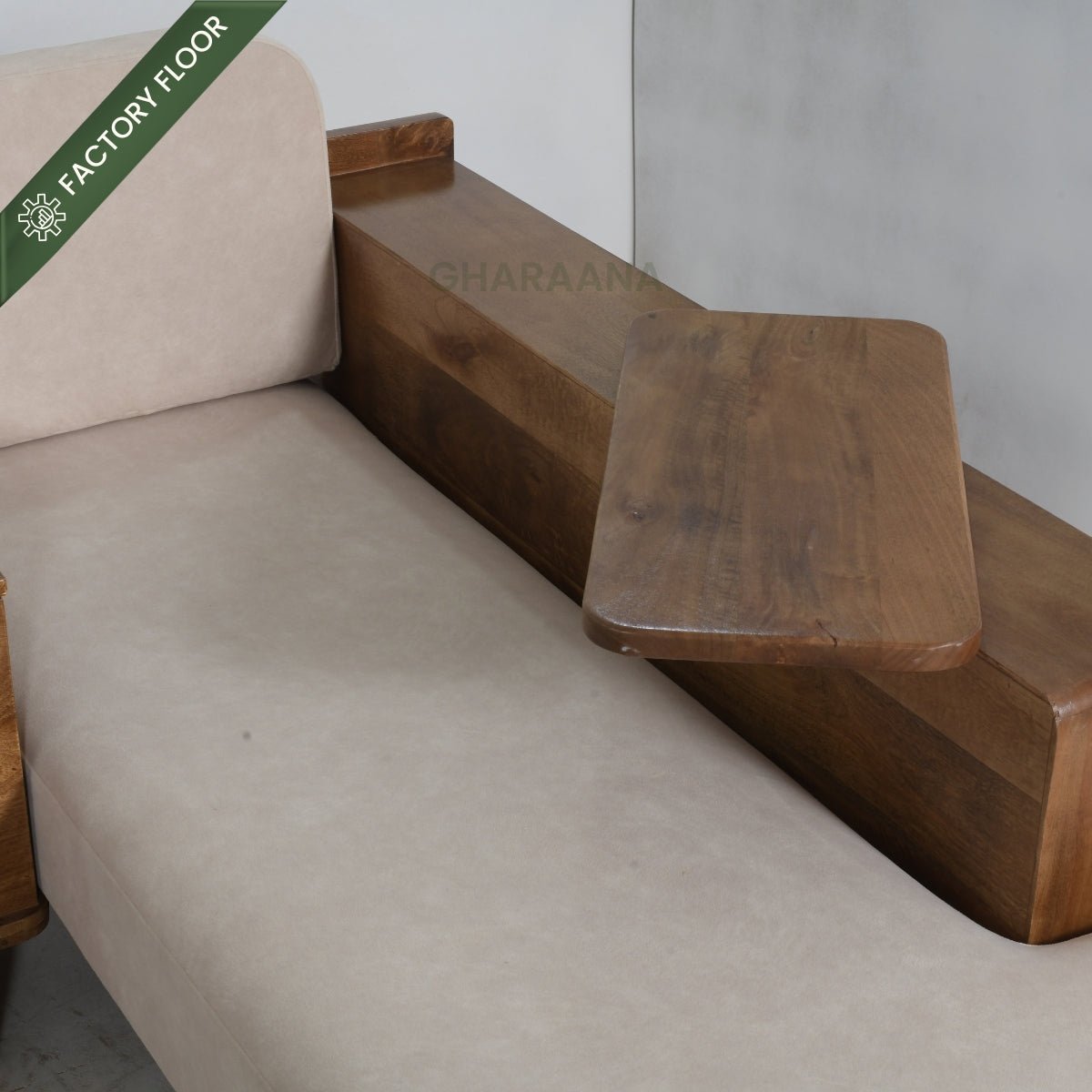 Cara Custom Wooden Upholstered Sofa & Daybed - Sofas - Gharaana