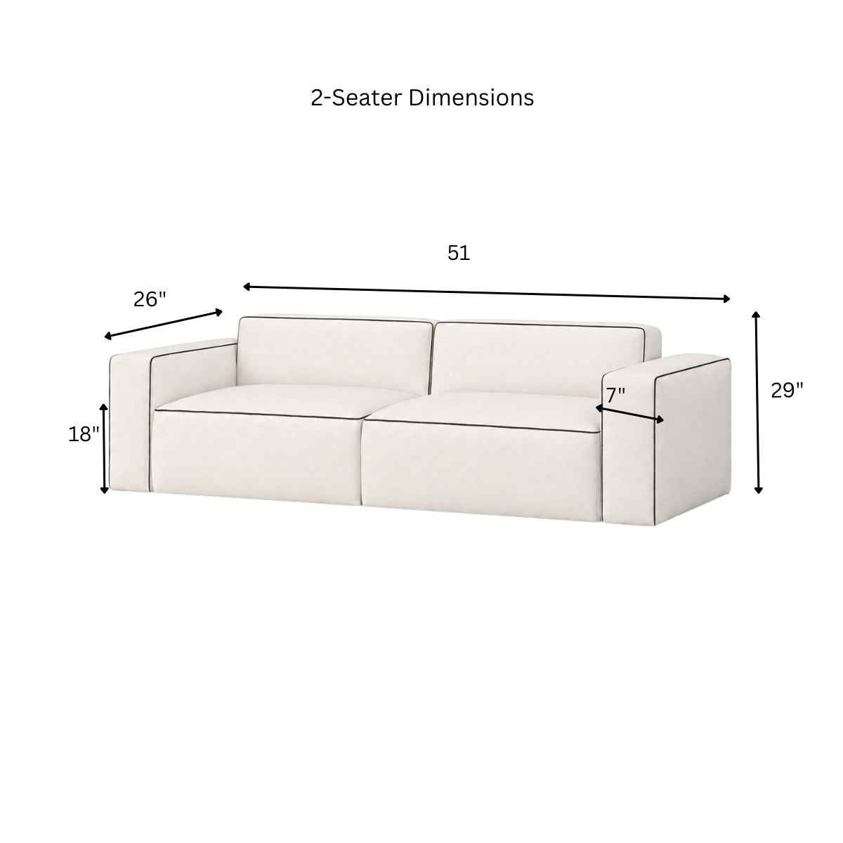 Stanford Wooden Upholstered Sofa