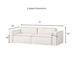 Stanford Wooden Upholstered Sofa