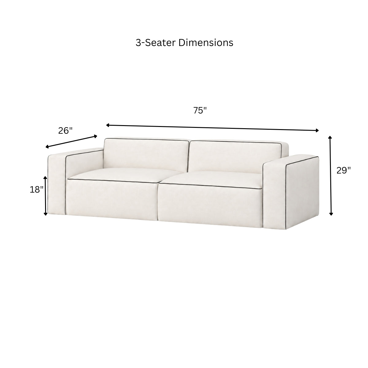 Stanford Wooden Upholstered Sofa
