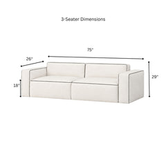 Stanford Wooden Upholstered Sofa