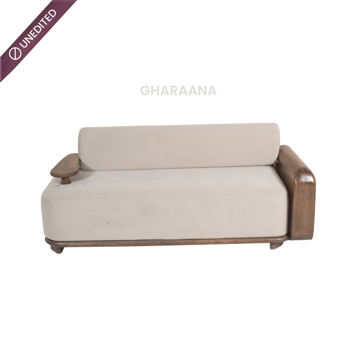 Monte Plush Wooden Upholstered Sofa Set - Sofas - Gharaana