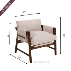 Kram Armchair with Eve Side Table Combo - Armchairs - Gharaana