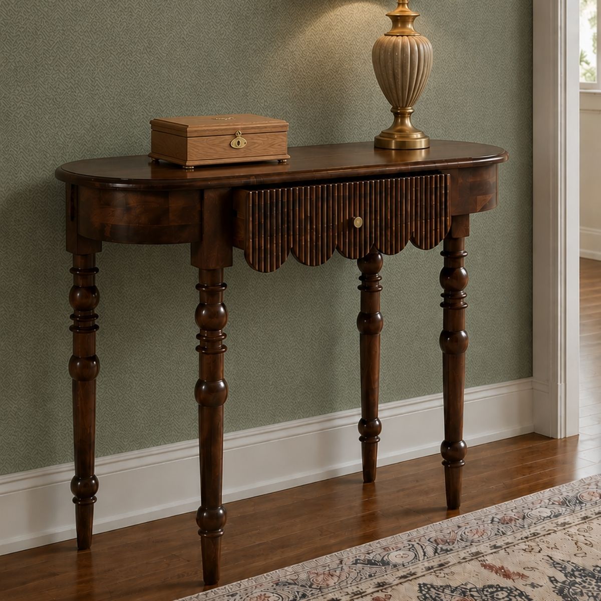 Sama Wooden Console Table - Console Tables - Gharaana