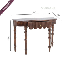 Sama Wooden Console Table - Console Tables - Gharaana
