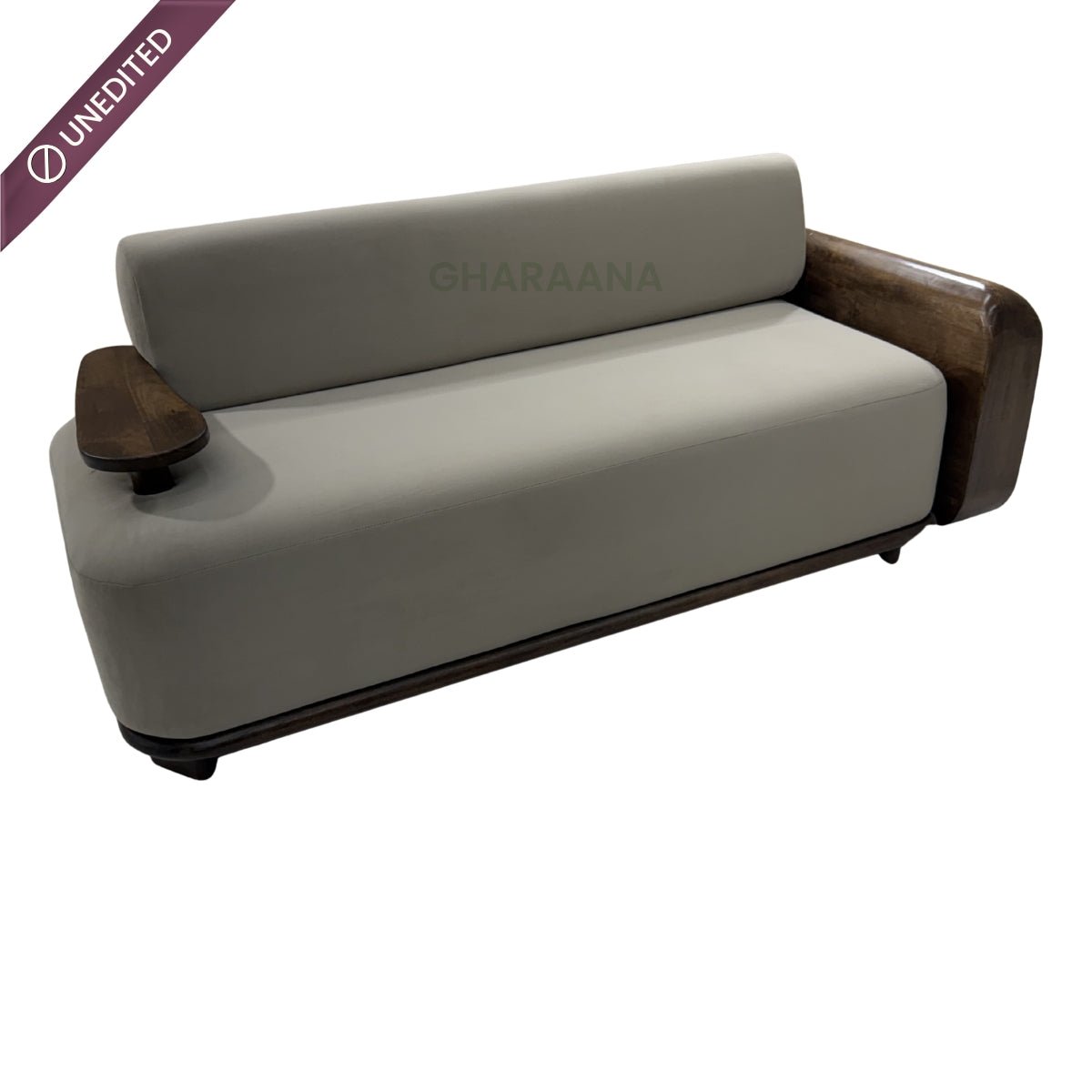 Monte Plush Wooden Upholstered Sofa Set - Sofas - Gharaana