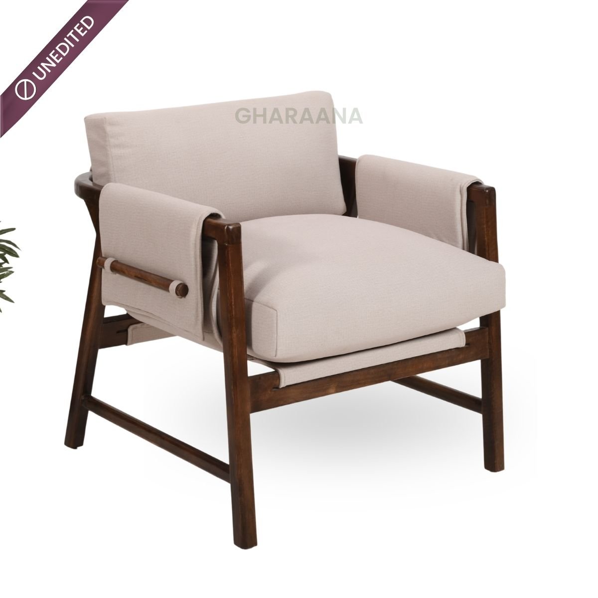 Kram Armchair with Eve Side Table Combo - Armchairs - Gharaana