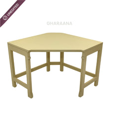 Arc Wooden Workstation Desk - Office Desk - Gharaana