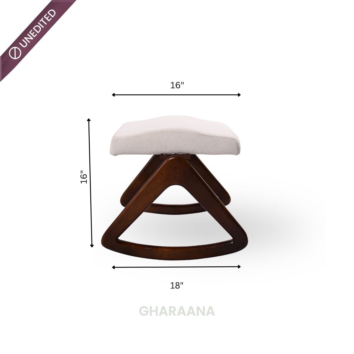 Panache Wooden Rocking Chair - Armchairs - Gharaana