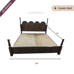 Kavya 100% Solid Wood Bed - Beds - Gharaana