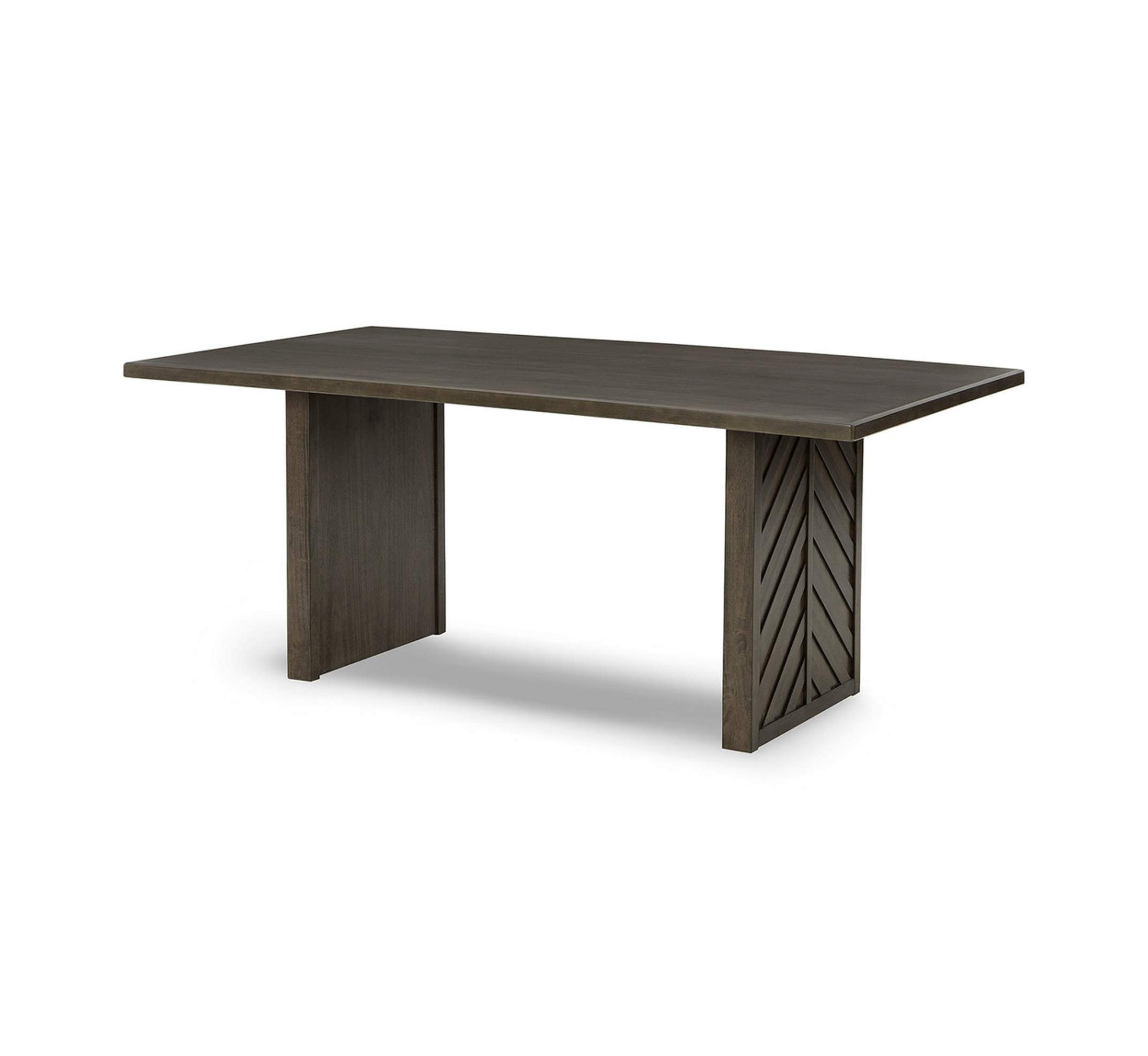 Chevron Wooden 6-Seater Dining Table Set