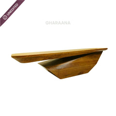Gravity Modern Solid Wood Coffee Table - Large - Centre Tables - Gharaana
