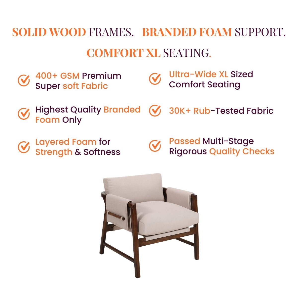 Kram Plush Armchair - Armchairs - Gharaana