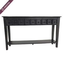 Ella Wooden Console Table_Noir Black - Console Tables - Gharaana
