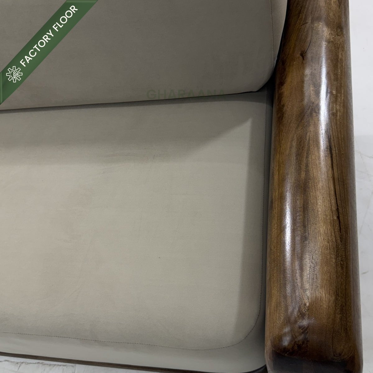 Monte Plush Wooden Upholstered Sofa Set - Sofas - Gharaana